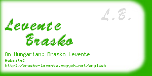 levente brasko business card